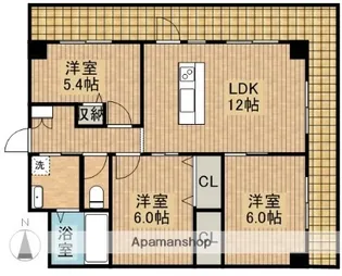 はまゆうビル【202号室】の間取り