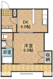 21コスモス丸山【202号室】の間取り