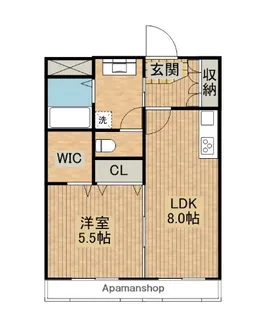 ロイヤル末広【3階】の間取り