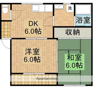ハウスローザ【203号室】の間取り