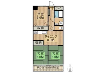 日神パレステージ宮崎【402号室】の間取り