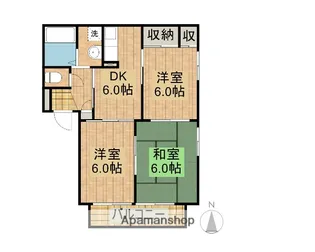 ディアス春日A棟【202号室】の間取り