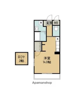 アンパサージュ【401号室】の間取り