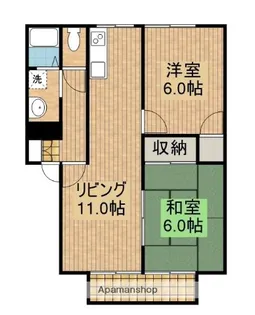 フルーツバスケット【バナナ号室】の間取り