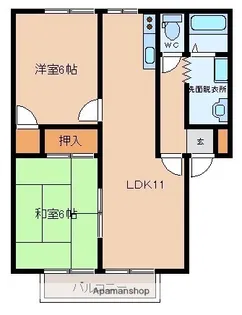 フルーツバスケット【マスカット号室】の間取り