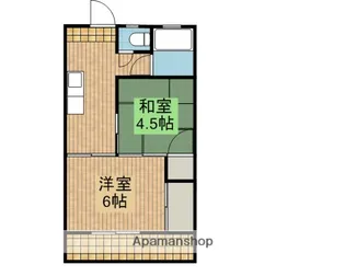 水間ビル【303号室】の間取り
