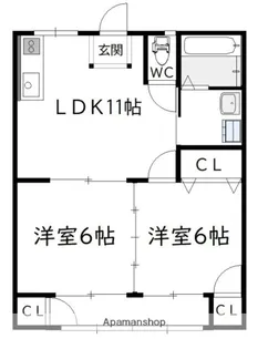 第2横山ビル【205号室】の間取り
