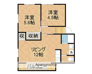 ミルキーウェイ【203号室】の間取り