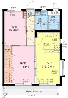 リ・ブラン【3階】の間取り