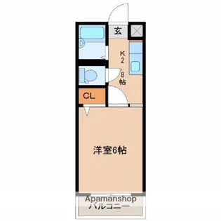 ブラッサム【4階】の間取り