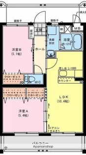 エリュシオン新富【302号室】の間取り