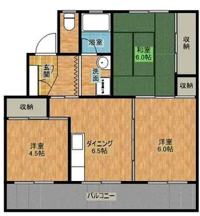 サンコーポラス高岡2棟【506号室】の間取り
