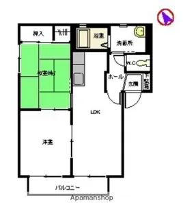 シャーメゾン城元A棟【202号室】の間取り