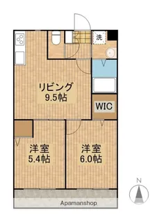 TSグランデ恒久南【103号室】の間取り