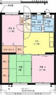 サンフラワー東町【203号室】の間取り