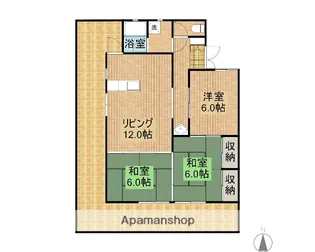 オレンジハウス【202号室】の間取り