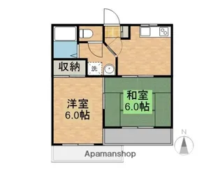 ネバーランド【203号室】の間取り