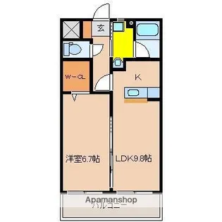 ラフェスタ【505号室】の間取り