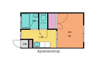 第一甲斐アパート【103号室】の間取り