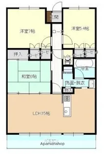 サーパス附属小前【604号室】の間取り