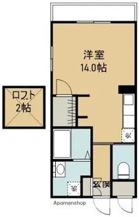 1Rの間取り画像