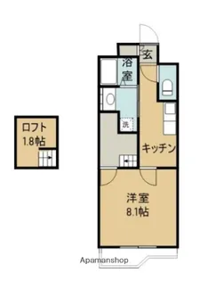 LA・JOIE【205号室】の間取り