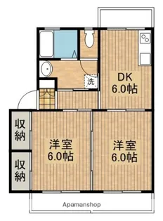 ハイツナガトモⅡ【105号室】の間取り
