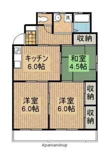 奥野ビル【102号室】の間取り
