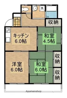 奥野ビル【401号室】の間取り