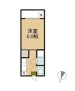 ホワイトテラスS【302号室】の間取り