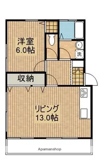 プチ・サンタフェ【102号室】の間取り
