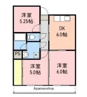 YDコーポ【201号室】の間取り