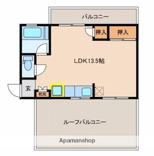ファーストライフ谷川【405号室】の間取り