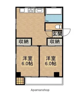 真和ビル【302号室】の間取り