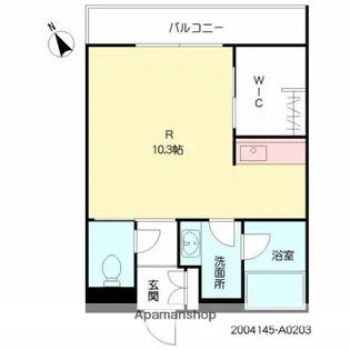 シャーメゾン・ドゥリシェス【2階】の間取り