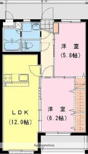 EINSⅡ(アインスツー)【3階】の間取り