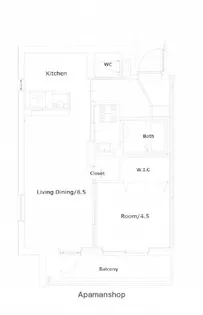 VALO吉村【604号室】の間取り