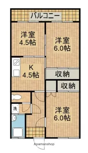 コーポ暁【8号室】の間取り