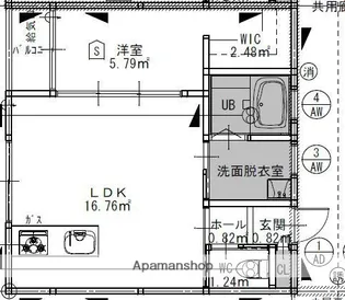 GROWTH T B棟【201号室】の間取り
