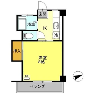 コーポ池内【403号室】の間取り