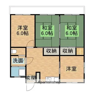金丸第一ハイツ【206号室】の間取り
