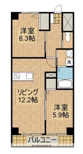 SEA TERRACE(シ−テラス)【5階】の間取り