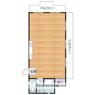 セイザンハイツ広島【8階】の間取り