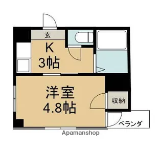 アリビオ中村西【3階】の間取り