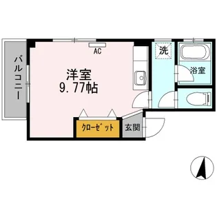 ハピネス本郷Ⅱ【2階】の間取り