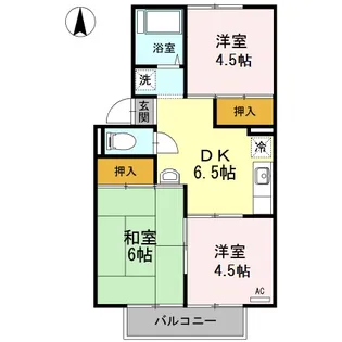 セゾン堤 A棟【103号室】の間取り