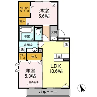 アプリコット【3階】の間取り