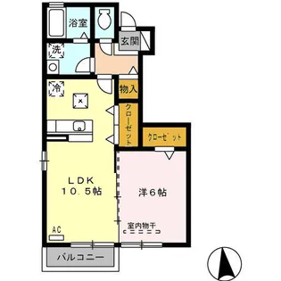 セジュール浜津Ⅱ【1階】の間取り