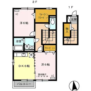 セジュール浜津Ⅱ【2階】の間取り