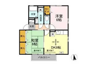 エスポアール日ノ出 A棟【2階】の間取り